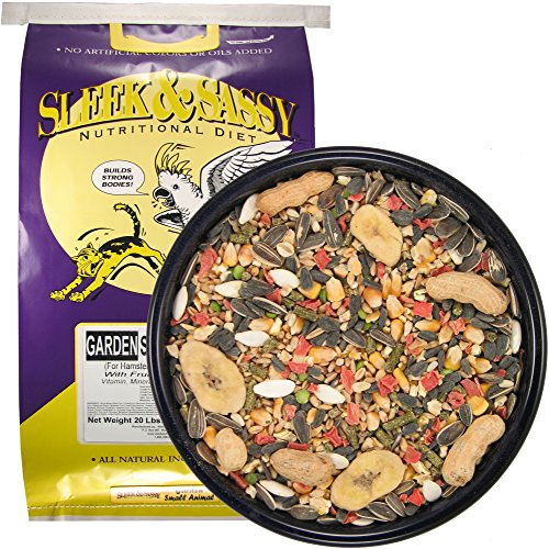 SLEEK & SASSY Garden Small Animal Food for Hamsters, Gerbils, Mice & Rats (20 lbs.)