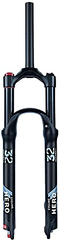 Fahrradgabel 26 27,5 29 Zoll Federgabel MTB Mountainbike Vordergabel mit Dämpfungseinstellung, 120mm Federweg 9mmQR, Tapered Line B,29