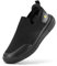 FitVille Mens Casual Slip On Trainers Extra Wide Fit Loafers Breathable Sneaker Comfortable Walking Shoes, Black, 10 UK Wide