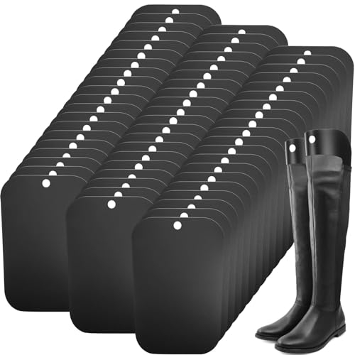 FoldTier 60pcs/30 Pair Boot Shaper Insert Tall Boot Support, 16 Inch, Black