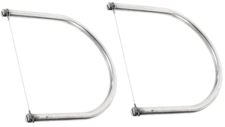 Angoily 2 Pezzi Strumento Taglio Argilla Mini in Acciaio Inossidabile Filo Taglio Precisione con Impugnatura Ergonomica per Scultura e Lavori Manuali Artisti e Hobbisti