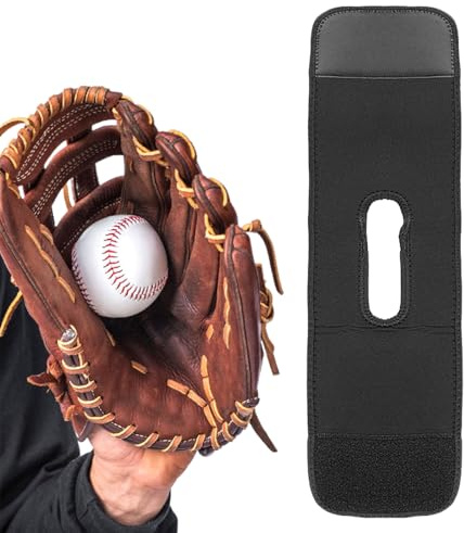 Basebollhandske wrap – elastiskt träningsband, 45 × 14 cm formare håller fickan formad, basebollträning för stötdämpning, hockeyhandskar för ungdomar och vuxna idrottare, slagträning