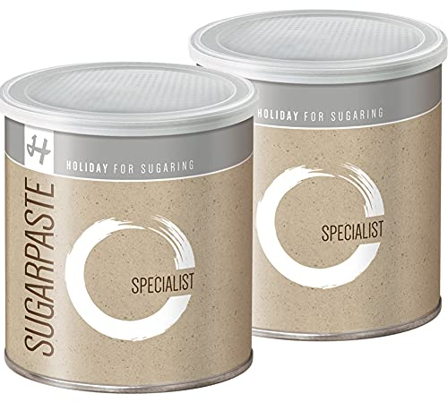 Zuckerpasten Specialist Soft Soft Soft 2 x 1 kg Sugaring die effektive langfristige Haarentfernung ohne Vliesstreifen in der Flicking Technik