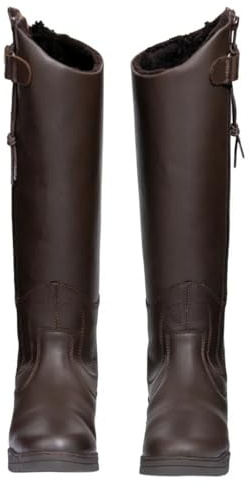 Y-H HyLAND Londonderry Winter Country Riding Boots In Dark Brown 38, Dark Brown