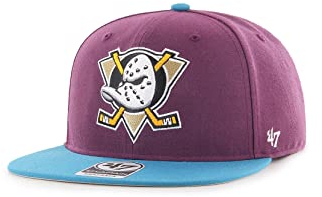 '47 Brand Captain Snapback Cap Anaheim Ducks H-NSHTT25WBP-PJA Violett Türkis, Size:OneSize