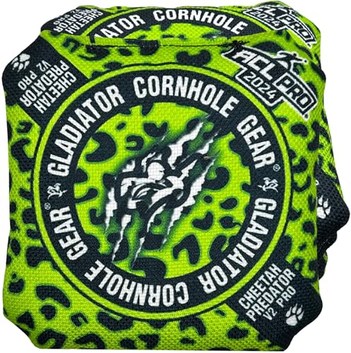 Gladiator Cornhole Gear ACL Cornhole Bags | Professionelle Cornhole Bags 473 ml Set von 4 (grün)