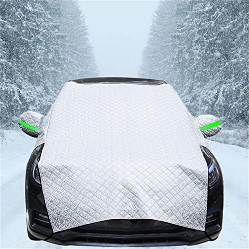 Couverture Pare-Brise Voiture, Universelle pour Voiture Bache De Protection, Films De Protection Antigel pour Hiver Voiture Anti Givre, Neige, Glace & Soleil, 255cm X 240cm