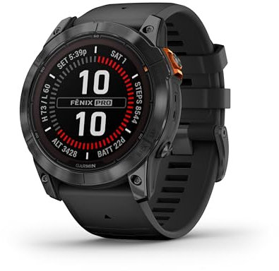 Garmin fēnix 7X Pro - Solar Edition (No Wi-Fi) Multisport GPS Smartwatch, Built-in Flashlight, Solar Charging Capability