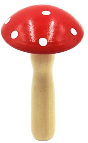 Wooden Darning Mushroom - 10x5.5cm Darning Mushroom | Small Multipurpose Darner Tool | Lightweight Sweaters Darning Supplies | Portable Patching Tool with Handle for Mittens