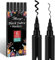 6 Black Fabric Marker-Dual Tip Fabric Pens,Fabric Markers Pens Set Washable Resistant Fabric Paint Pens Permanent for Cothes Personalizing Shirts Bags Hats Canvas