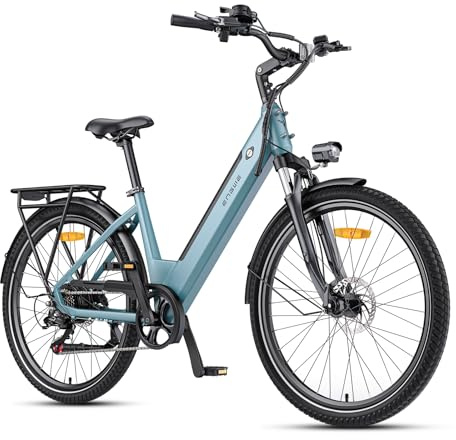 ENGWE Bici Elettrica-con App e Batteria da 36 V 13 Ah, Sensore di Coppia e Freno Idraulico, Pneumatici da 27,5 x 1,75, Motore da 250 W e 25 km/h, Autonomia fino a 120 km, P275 SE (Blu-YS-7781)