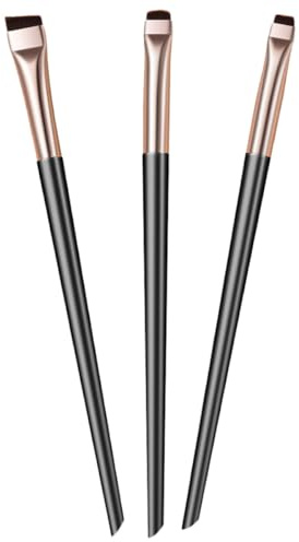 VILLFUL Juego de Pinceles para Delinear Ojos Aplicador Angular, Fácil de Usar y Precisión Exacta, Material Nylon y Abs, Adecuado para Uso Profesional Casa