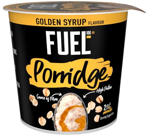 FUEL10K High Protein Porridge Pot, Golden Syrup, 70 g