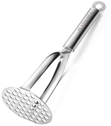 FLYINGSEA Schiacciapatate Professionale in Acciaio Inox 18-8, Utensile da Cucina (170 g)
