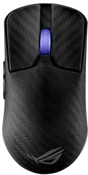 ASUS ROG Harpe Ace Extreme - Ratón inalámbrico Gaming, diseño de Fibra de Carbono, 47 g, Sensor óptico AimPoint Pro 42K, microinterruptores ópticos, ROG Polling Rate Booster, Esports y FPS, Negro