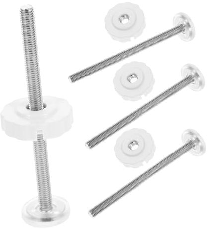 Toyvian 4 Stück Beschläge Für Babytore Ersatzbeschläge Für Babygitter Ersatzteile Für Tore Schraubensatz Für Hunde Babygitter-Adapter Haustiertor Aluminium Legierung Kein Stanzen M8 Zaun