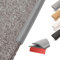 Hengrongshen Profilo di transizione flessibile in PVC, autoadesivo, per tappeti e pavimenti, tagliabili, da moquette a piastrelle, per pavimenti in vinile laminato, profilo di finitura