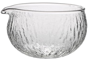 Guozyly Matcha-skål Japan, Mata-glasskål med värmebeständig, matcha whiskhållare, tjock matcha-skål glas, glas matcha-set för matcha-tillredningsset (A)