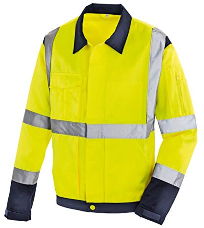 'Texxor 4116 XL avvertimento Giacca Protezione Davenport, taglia xl, Warn Giallo/Blu Marino