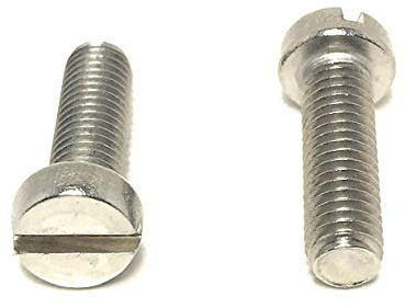 M6-1.00 x 20 Stainless Steel Slotted Cheese Head Machine Screw DIN84 A2 M6x20 (25 Pieces)