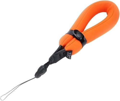 JJC Wasserdichte Kamera-Handgelenkschlaufe für Olumpus TG-7 TG-6 TG-5 TG-4, Gopro Hero 9 Hero 8, Fujifilm FinePix XP140, XP120, Nikon W300 W100 & und andere Unterwasser-Kameras, Orange