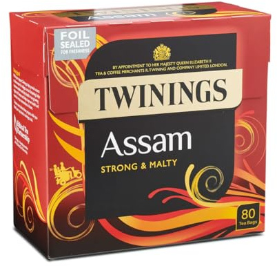 Assam Schwarzer englischer Tee 80 Teebeutel – importiert von Shestore24