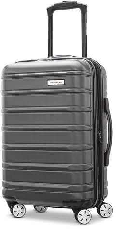 Samsonite Omni 2 Hartschalengepäck mit Spinnrollen, Massive Holzkohle, 2-Piece Set (20/24), Omni 2 Hardside Erweiterbares Gepäck mit Spinnrollen