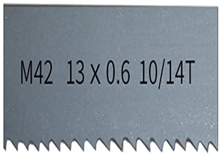 Hojas de sierra de cinta bimetálicas M426, 8/12, 10/14, 14Tpi Hoja de sierra de cinta for cortar madera dura, metal.1710, 1712, 1750, 1790, 1826, 1840 mm x 13 mm ( Color : 10--14Tpi , Size : L 1826mm