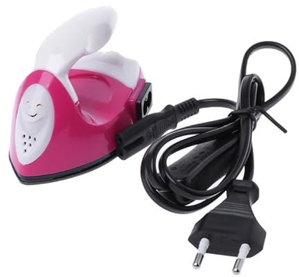 sweetWU Mini Fer à Repasser Portable avec PVC pour Transfert de Chaleur, T-shirts, Chaussures, Sacs, Chapeaux, Fournitures, Fers à Repasser pour Vêtements