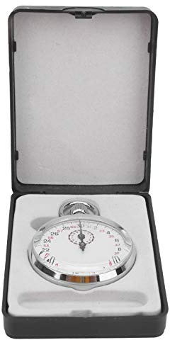 Mechanical Stopwatch, Handheld Sports Chronograph, Sports Mechanical Timer with Storage Box for Sports Referee Count Timer, Lasts for 6 Hours