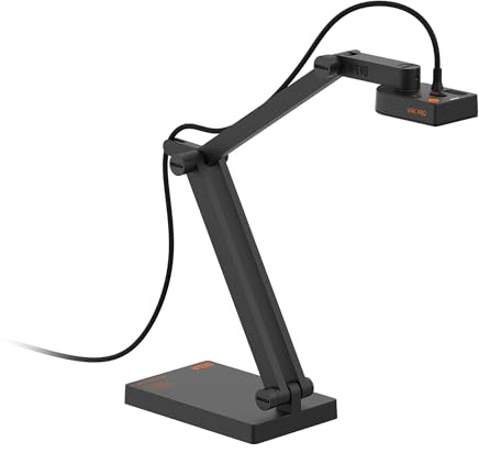 IPEVO V4K PRO 120 4K USB Document Camera, 120-degree FOV Lens, Sony CMOS Sensor, Swift Autofocus, AI Noise Reduction, Webcam, USB Plug and Play, Video Conferencing, Streaming, Work from Home