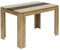 FURNITABLE Esstisch, Esszimmertisch Holztisch für Küche, Minimalistisches Design, Esstisch für 4, 110x70x75cm, Eiche und Schwarz