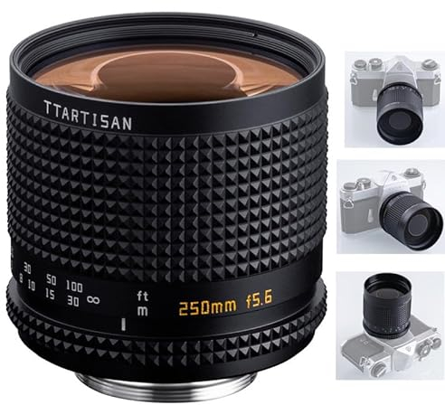 TTArtisan 250mm F5.6 M42 Objectif de réfraction MF Plein Format Compatible avec Les appareils Photo à Monture M42 et Autres appareils Photo Modernes avec Adaptateur
