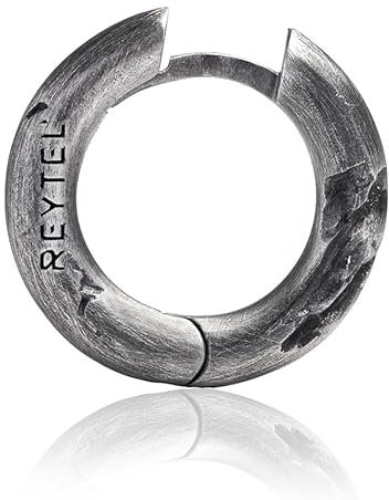 REYTEL Wikinger Ohrringe Silber 925 KLETTUR (mini) – Kleine Creolen Ohrring für Herren Damen – Durchmesser 1.5CM – Ausgefallene Schmuck Geschenk für Frauen Männer