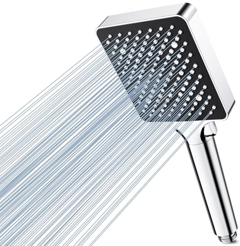 Magichome High Pressure Shower Head with 6 Spray Modes, Power Handheld Shower Head for Low Water Pressure, Easy Installation & Chrome Finish