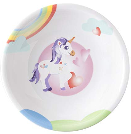 Seltmann Weiden 001.741859 Compact Mein kleines Einhorn Suppenteller Rund, Porzellan, Bunt