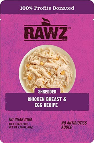 RAWZ® Shredded Chicken Breast & Egg Recipe 8/2.46 oz Pouches