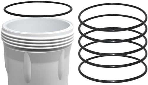AppliaFit 6-Pack O-Ring Gasket Seals Compatible with GE HHRING - Fits Whole Home Filtration Models GXWH30C, GXWH35F, GXWH38F, GXWH38S, GXWH40L, WS03X10039, FXHSC, FXHTC