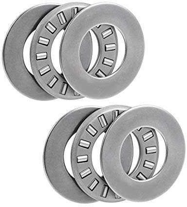 sourcing map NTA613 Empuje Ajuga Rodillo Rodamientos con Arandelas 3/8 Diámetro 13/16 OD 5/64 Ancho 2uds