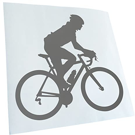 Kiwistar - Autocollant - pour vélo de Course - Gris - G30 - pour Voitures, vélos, véhicules, Motos, cyclomoteurs, Tuning, vitres arrière