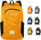 4Monster Faltbarer Rucksack Ultra Leicht, Unisex Tagesrucksack Outdoor, Wasserdichter Wanderrucksack für Camping Wandern Reisen Sport Klettern Radfahren (Orange, 32L)