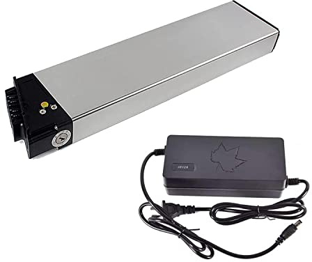 Batterie De Vélo Électrique 48v 10.4Ah pour Shengmilo Lithium Li-ION Rechargeable Batterie de vélo électrique Pliante Batterie au Lithium intégrée de vélo électrique avec Chargeur et BMS