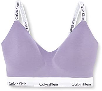Calvin Klein Sujetador Tipo Bralette para Mujer Light Lined Suave con Copas Preformadas, Multicolor (Splash Of Grape), M