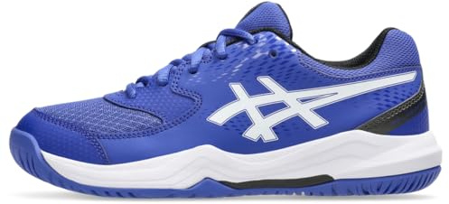 ASICS Kid's Gel-Dedicate 8 Grade School Tennis Shoes, 2, Dark Cobalt/White