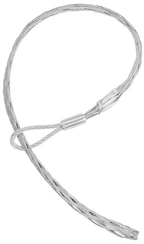 PATIKIL 30-50mm Cable Pulling Wire Socks 43.31 Long Grip Socks Net Galvanized Steel Wire Pulling Grip Mesh Puller Socks Grip Tool for Elastic Wire Cable, Rated Load 2000 kg (4409 Lbs)