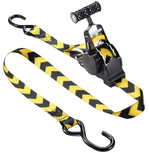 Cinghie di Ancoraggio - Cinghie Di Ritenuta Ad Alta Resistenza Con Blocco Di Sicurezza - Fibbia Retrattile Con Sicura Accessori Corda Auto Per Traslochi Campeggio Moto Barca
