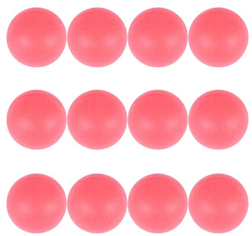 FUNOMOCYA 60 Piezas Pelotas de Tenis de Mesa Rojas Sin Costuras Duraderas para Aire y Uso Casa
