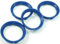 4x Zentrierringe 63,3 auf 57,1/63.3 mm - 57.1 mm Blau