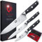 ORIENT 3 Piece Knife Set - Professional Chef, Utility and Paring Kitchen Knives - German Stainless Steel Cooking Knives with Gift Box