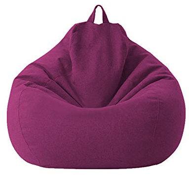 Geagodelia - Bezug für Sofas, Sitzsack, klassisch, ohne Füllung, für Erwachsene und Kinder, Violett, 100 x 120 cm